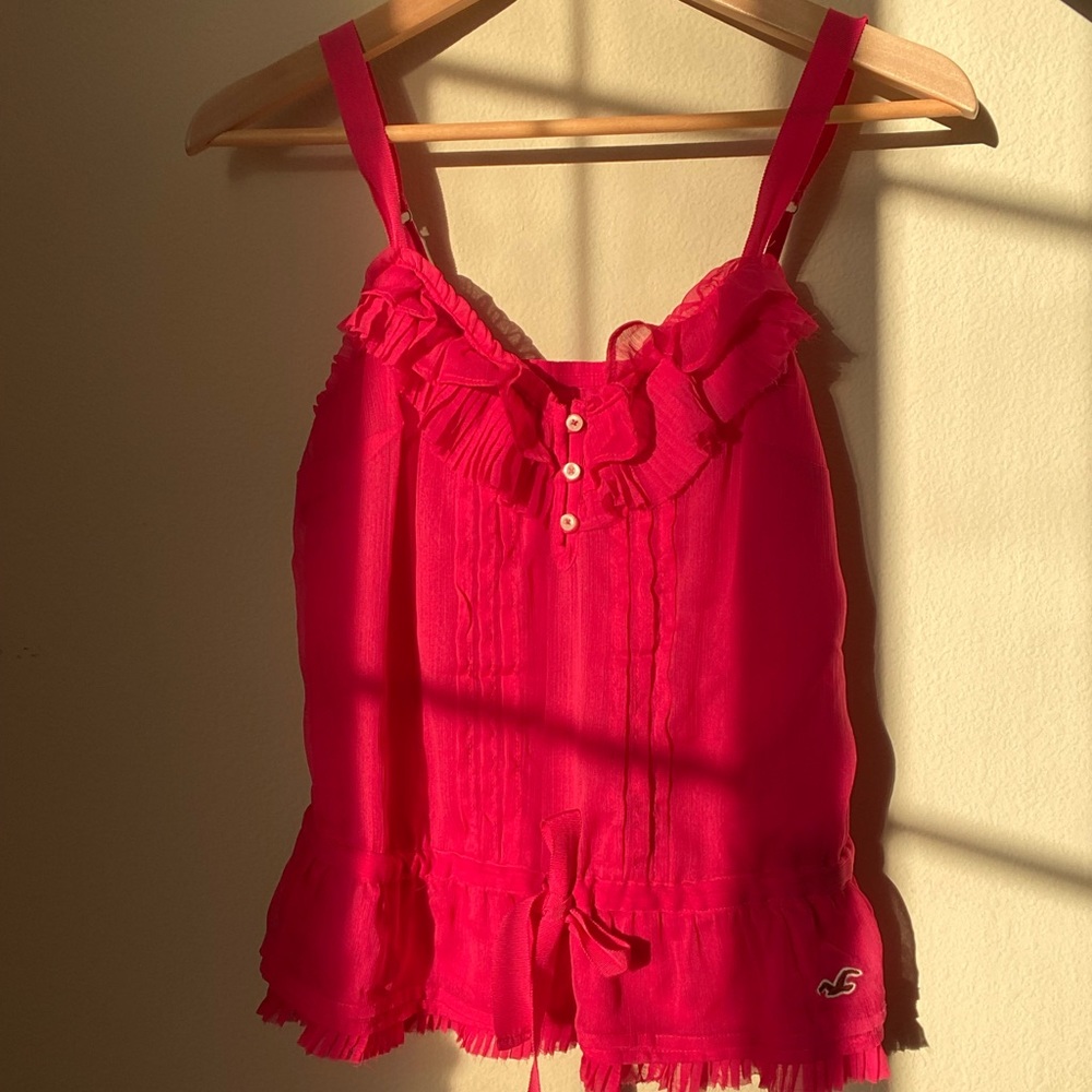[USED] Fuchsia blouse (Hollister) | S